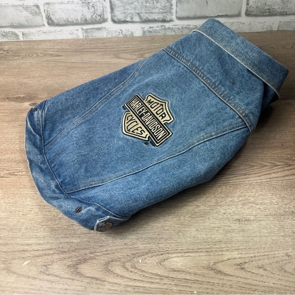 Harley-Davidson Blue Denim Pet Vest - Picture 1 of 5